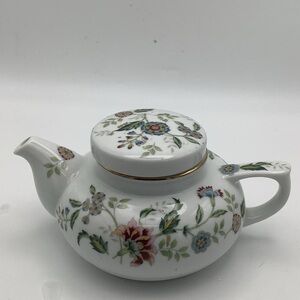 Andrea by Sadek Buckingham Floral Single Serving  Ceramic Teapot